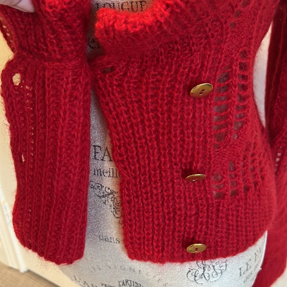Fuzzi mohair cardigan New with tags - Picture 4 of 6